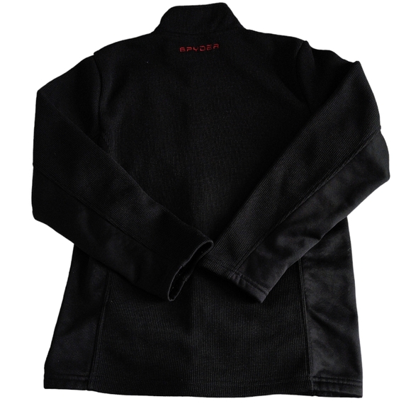 Spyder Youth Large 14/16 Full Zip Red Black Fleece Long Sleeve Sweater J… - Picture 2 of 16